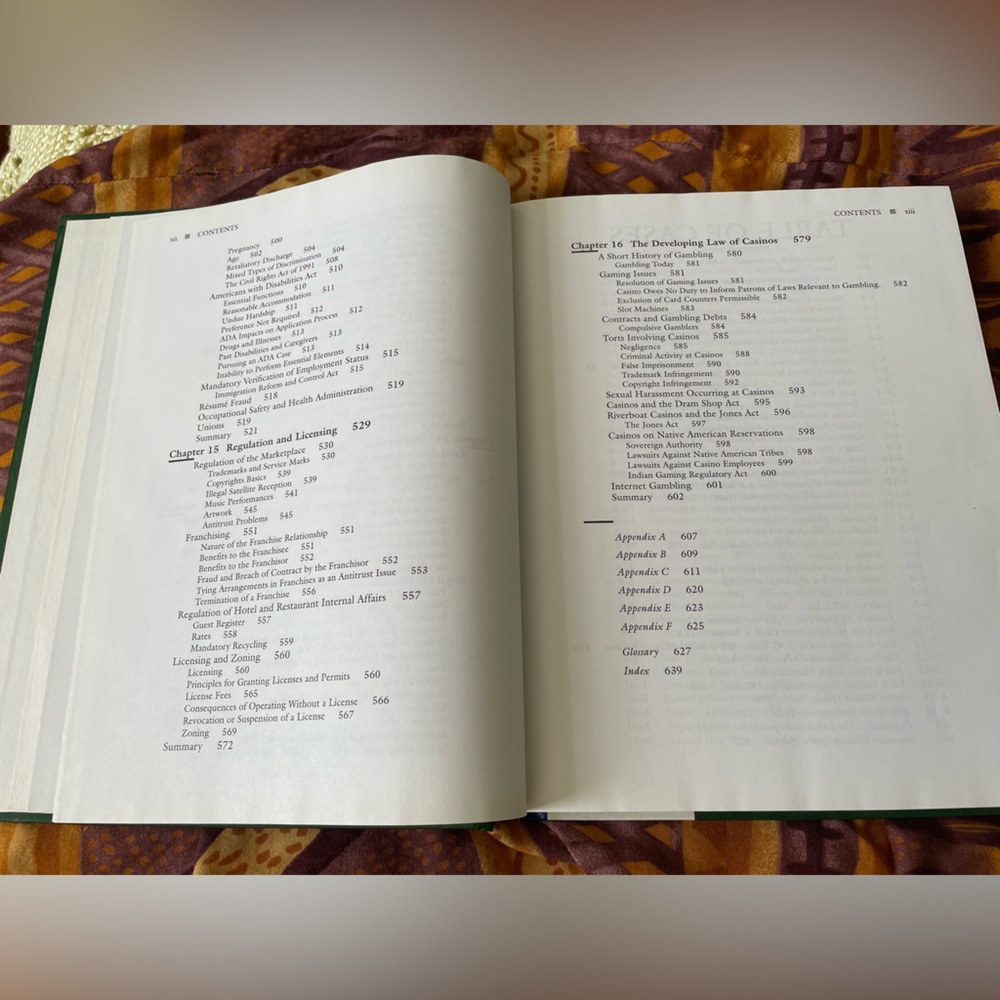 Hotel, Restaurant, and Travel Law Book A Preventive Approach—6th Edition Vintage - Picture 9 of 13